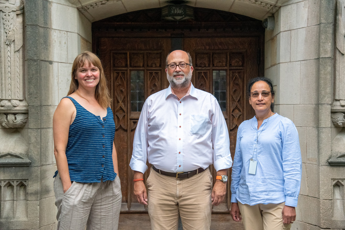 San José Team at the Intensive Session, July 2022. (From left to right: National Fellows Melissa L. Muntz, Mark Hartung, and Jhansi Sunkerneni.)