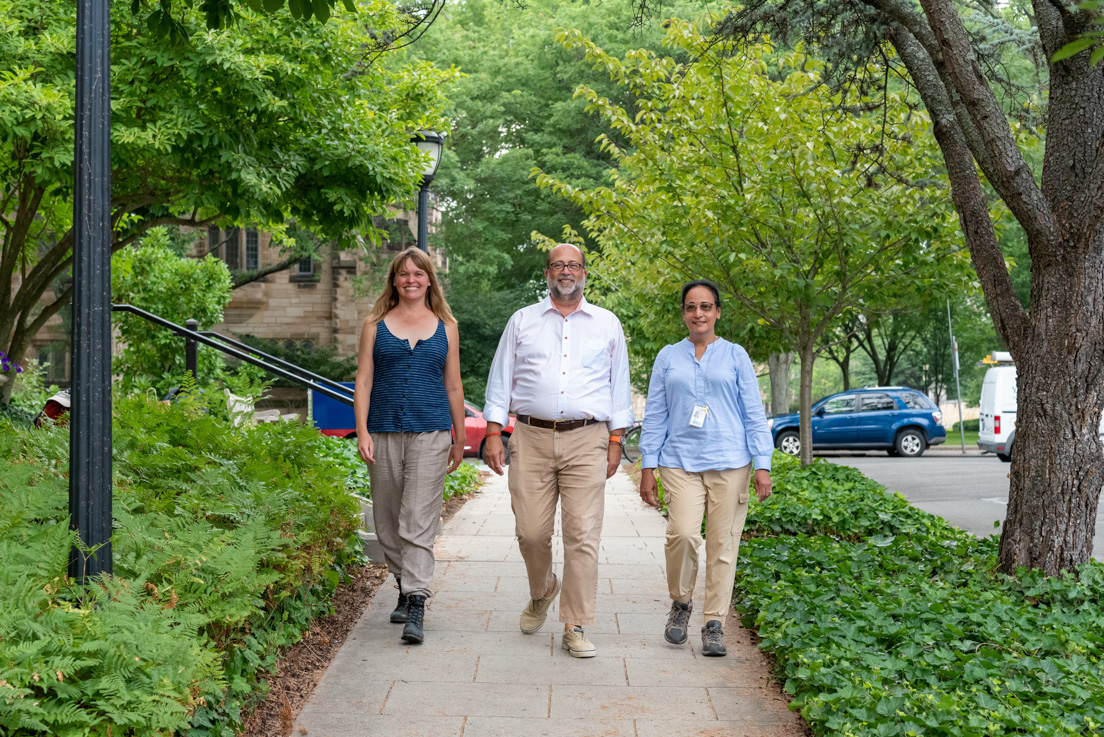 San José Team at the Intensive Session, July 2022. (From left to right: National Fellows Melissa L. Muntz, Mark Hartung, and Jhansi Sunkerneni.)