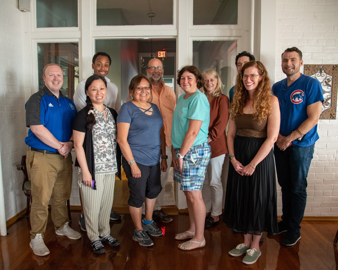 National Steering Committee and School District Representatives at the Intensive Session, July 2022. (From left to right: National Fellows Michael A. Doody, Lisa Yuk Kuen Yau, Sean Means, Irene Jones, Mark Hartung, Valerie J. Schwarz, Carol P. Boynton, Zachary Meyers, Tara Waugh, and Brandon Barr.)