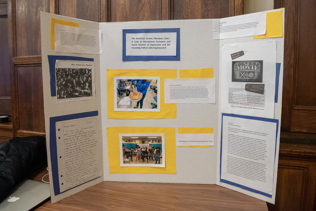 Teacher displays at the Annual Conference, October 2017.