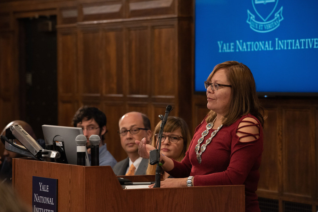 National Fellow Irene Jones presents at the Opening Session of the Annual Conference, October 2017.