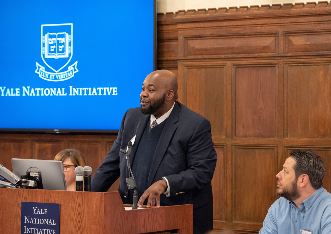 National Fellow Rodney Robinson presents at the Opening Session of the Annual Conference, October 2017.