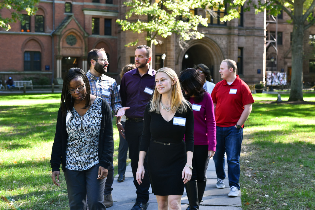 Fellows on the Yale University campus at the Annual Conference, October 2017.