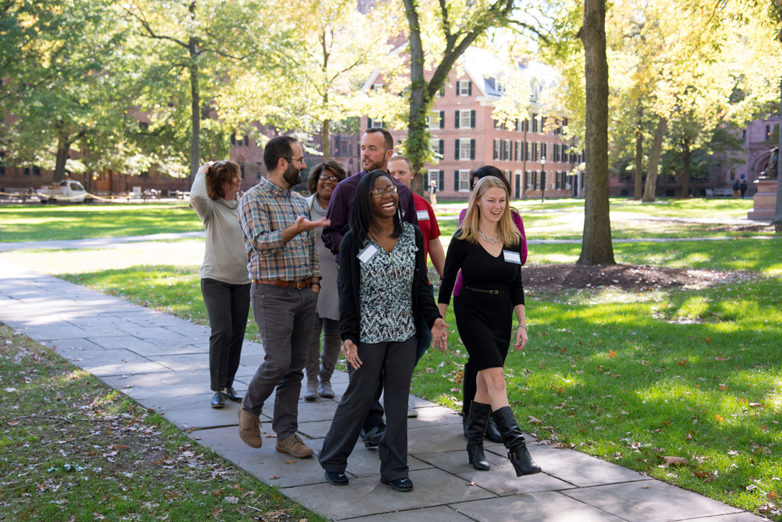 Fellows on the Yale University campus at the Annual Conference, October 2017.