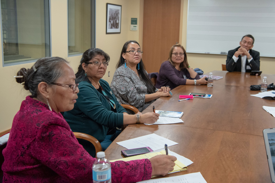 Diné Nation team meeting at the Annual Conference, October 2018.