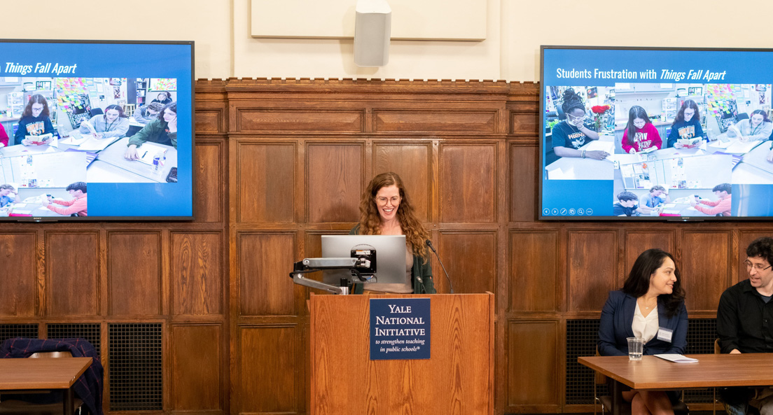 National Fellow Tara C. Waugh presents at the Opening Session of the Annual Conference, October 2022.