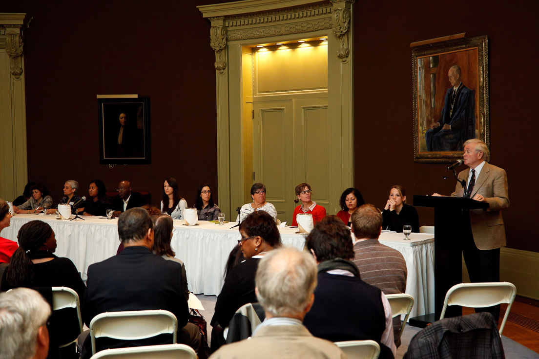 Opening Session at the Annual Conference, October 2010. (Standing: James R. Vivian, Director of the Yale National Initiative.)