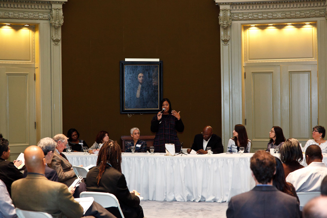 Opening Session at the Annual Conference, October 2010. (Standing: National Fellow Chante N. Givens, Richmond.)