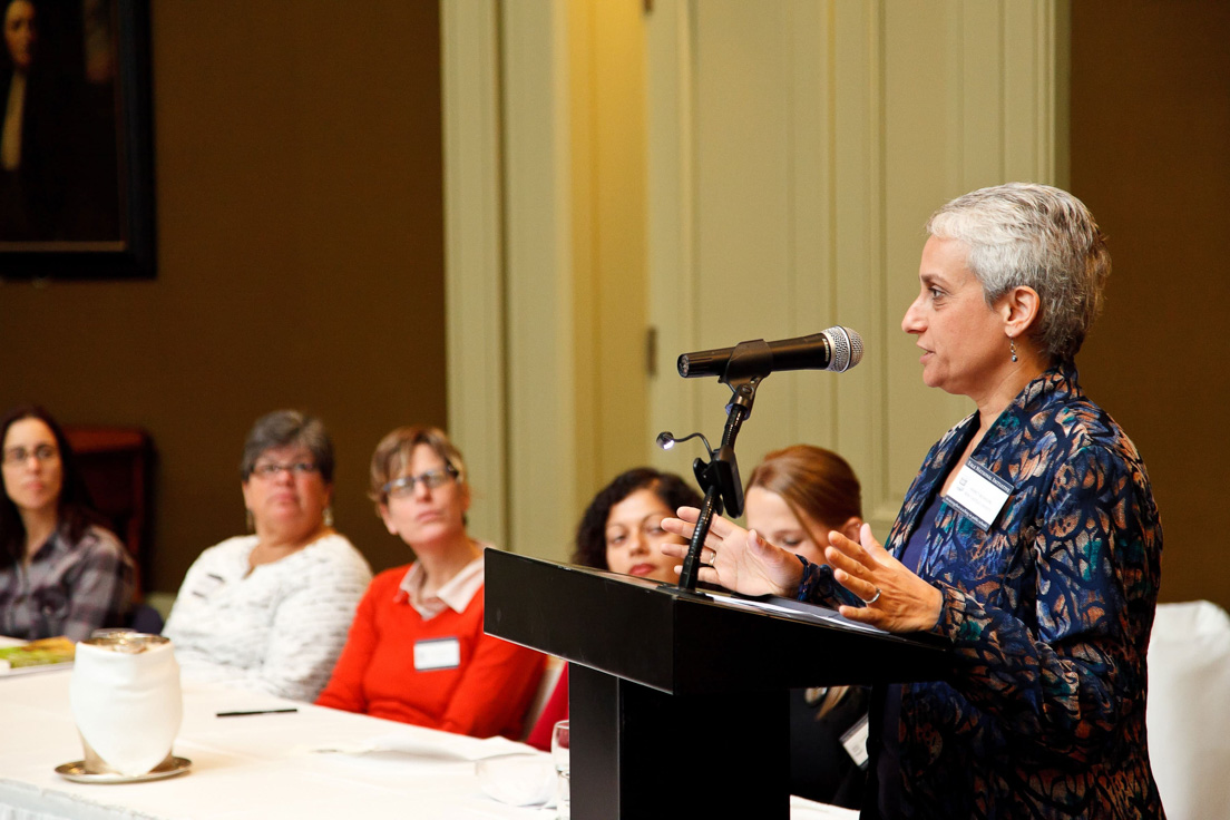 Opening Session at the Annual Conference, October 2010. (Standing: National Fellow Nancy Rudolph, New Castle County.)