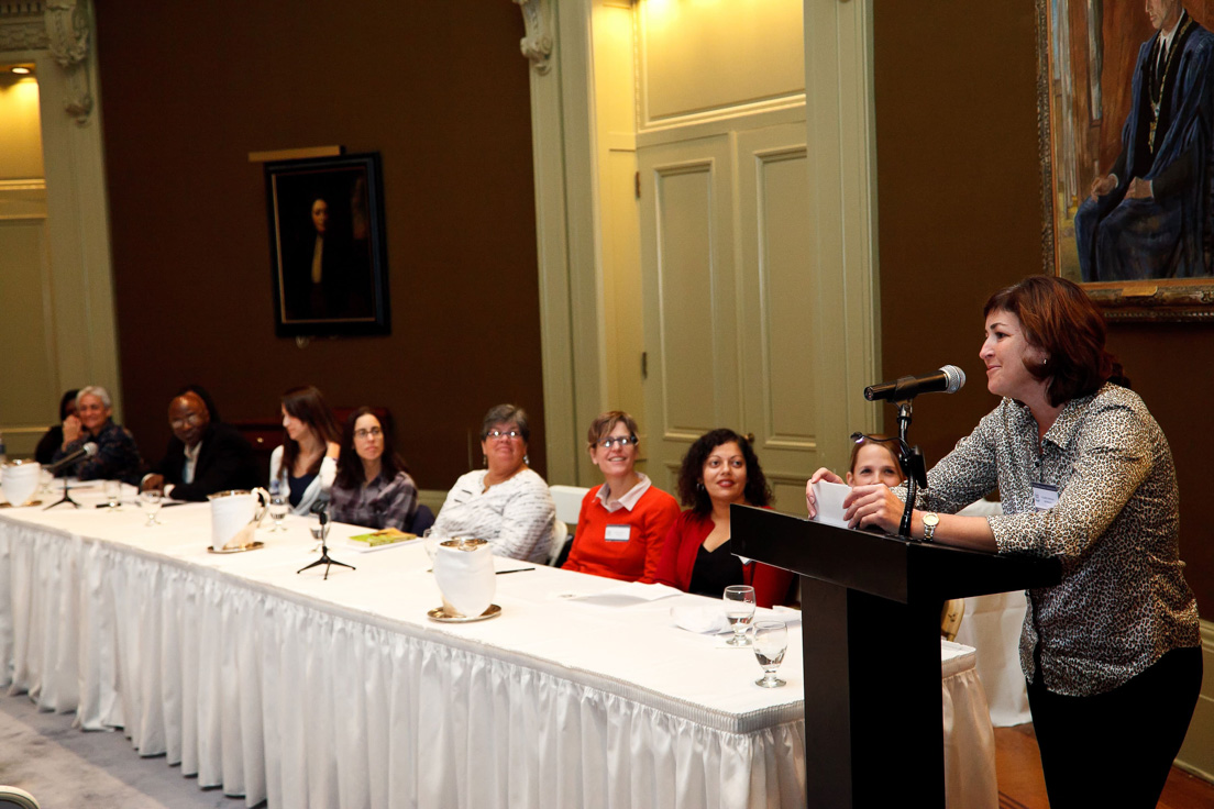 Opening Session at the Annual Conference, October 2010. (Standing: National Fellow Valerie J. Schwarz, Richmond.)