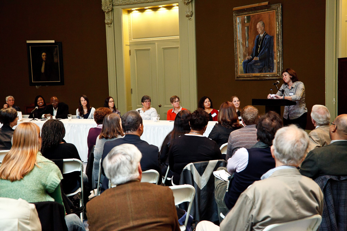 Opening Session at the Annual Conference, October 2010. (Standing: National Fellow Valerie J. Schwarz, Richmond.)