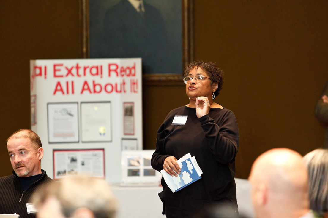 Opening Session at the Annual Conference, October 2010. (Standing: Sylvia C. Wilson, Assistant to the President, Pittsburgh Federation of Teachers.)