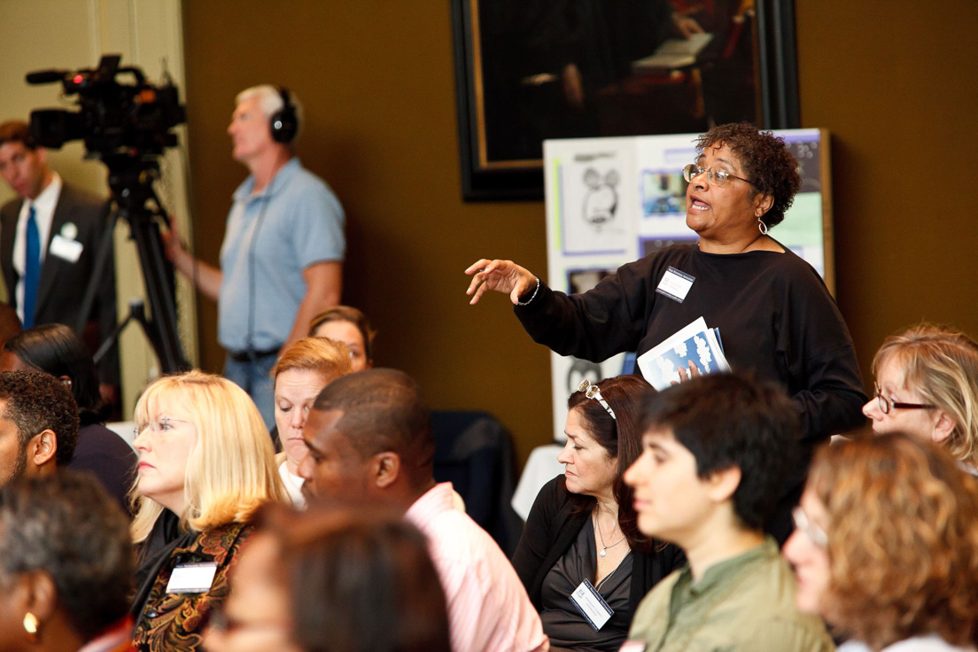 Opening Session at the Annual Conference, October 2010. (Standing: Sylvia C. Wilson, Assistant to the President, Pittsburgh Federation of Teachers.)