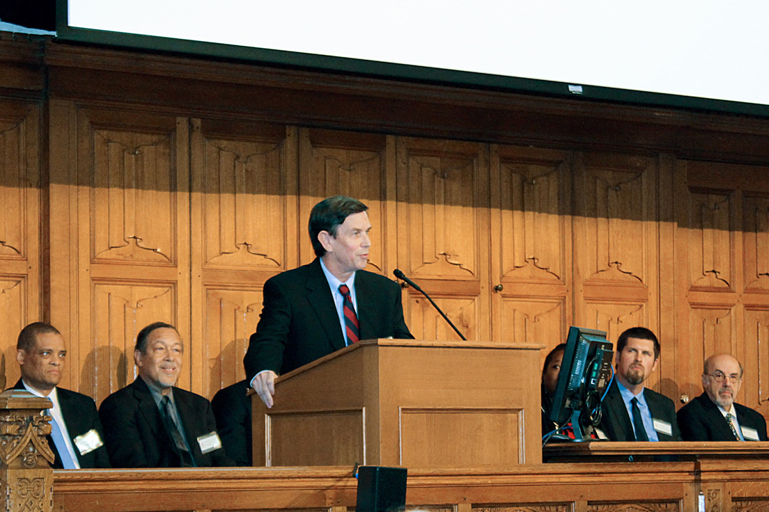 Rogers M. Smith, Professor of Political Science at the University of Pennsylvania, speaks as part of the Teachers Institute of Philadelphia Case-Study Panel at the 2015 Invitational Conference, October 30, 2015.