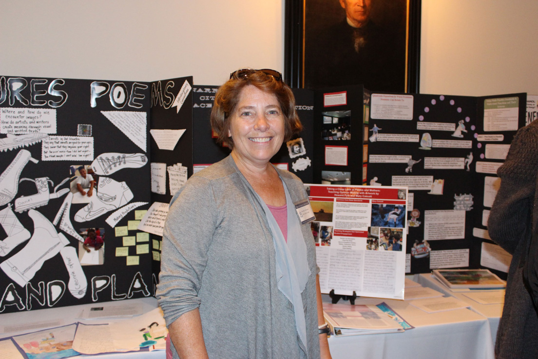 Displays of Student Work from Curriculum Units Developed in National Seminars, Annual Conference, October 31-November 1, 2014. (National Fellow Meredith Ostheimer, New Castle County.)