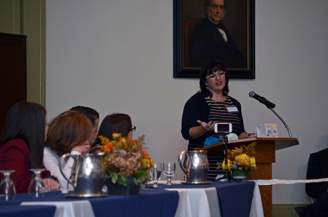 Panel "From National Seminars to Local Classrooms" at the Annual Conference, October 31, 2014. (Standing: National Fellow Jennifer L. Vermillion, San José.)