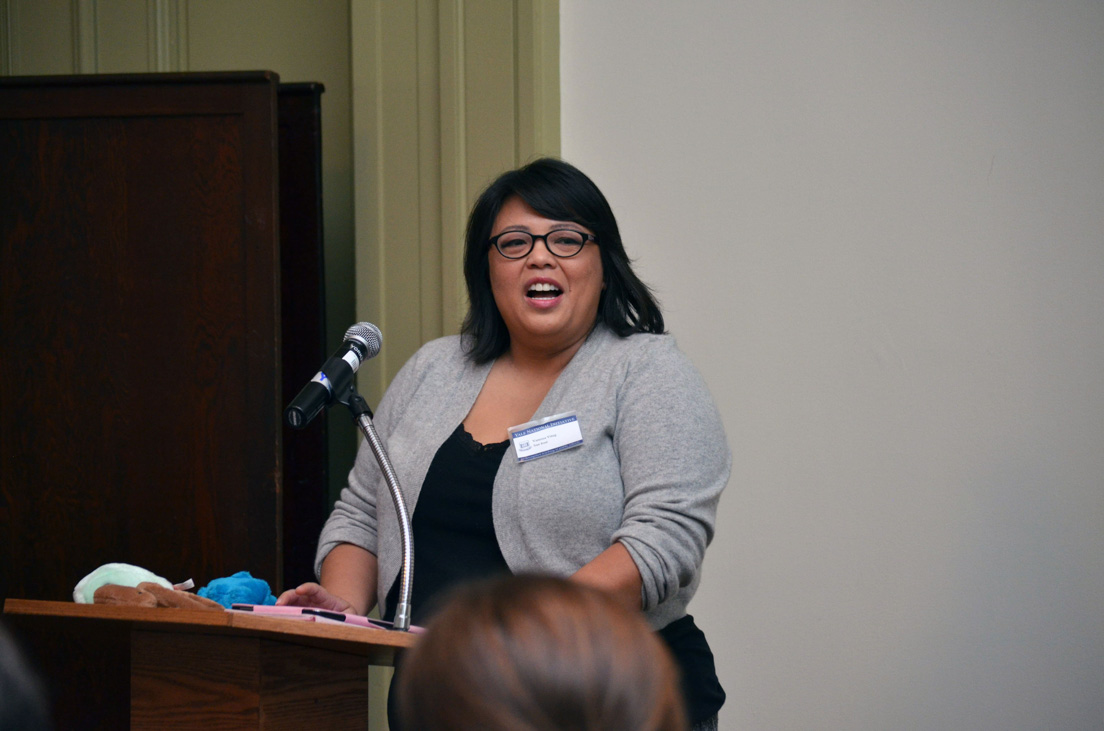 Panel "From National Seminars to Local Classrooms" at the Annual Conference, October 31, 2014. (Standing: National Fellow Vanessa Vitug, San José.)