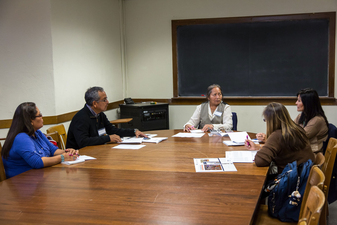 Diné Nation team meeting at the Annual Conference, October 31, 2015.