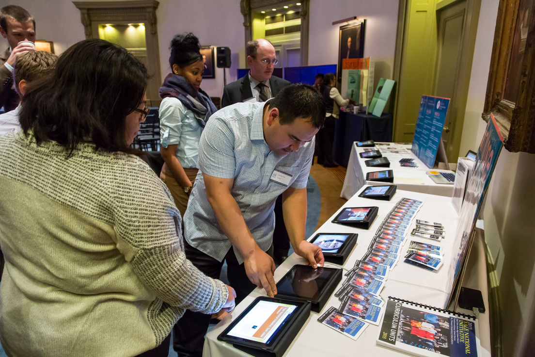 Teachers Display Student Work from Curriculum Units Developed in National Seminars at the Annual Conference, October 31, 2015.