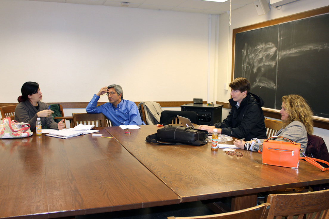 Bay Area Team at the Annual Conference, November 2014. (From left to right: National Fellow Sara Stillman; John Rubio, Superintendent, Emery Unified School District; National Fellows William Miles Greene and Joyce Jacobson.)