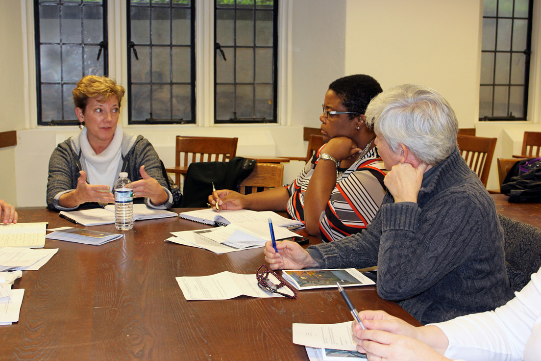 Charlotte Team attheAnnual Conference, November 2014. (From left to right: National Fellow Gloria Brinkman; Michele Mason, Executive Director of Leadership Development, Charlotte-Mecklenburg Schools; and Shelley Rigger, Professor of East Asian Politics, Davidson College.)