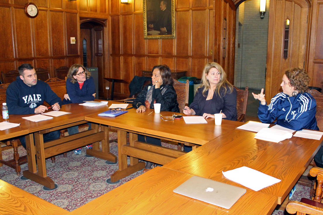 Chicago Team at theAnnual Conference, November 2014. (From left to right: National Fellows Brandon Barr and Molly A. Myers; Barbara Byrd-Bennett, CEO, Chicago Public Schools; Sherry Ulery, Chief of Staff to the Chief Executive Officer, Chicago Public Schools; and National Fellow Sarah A. Weidmann.)