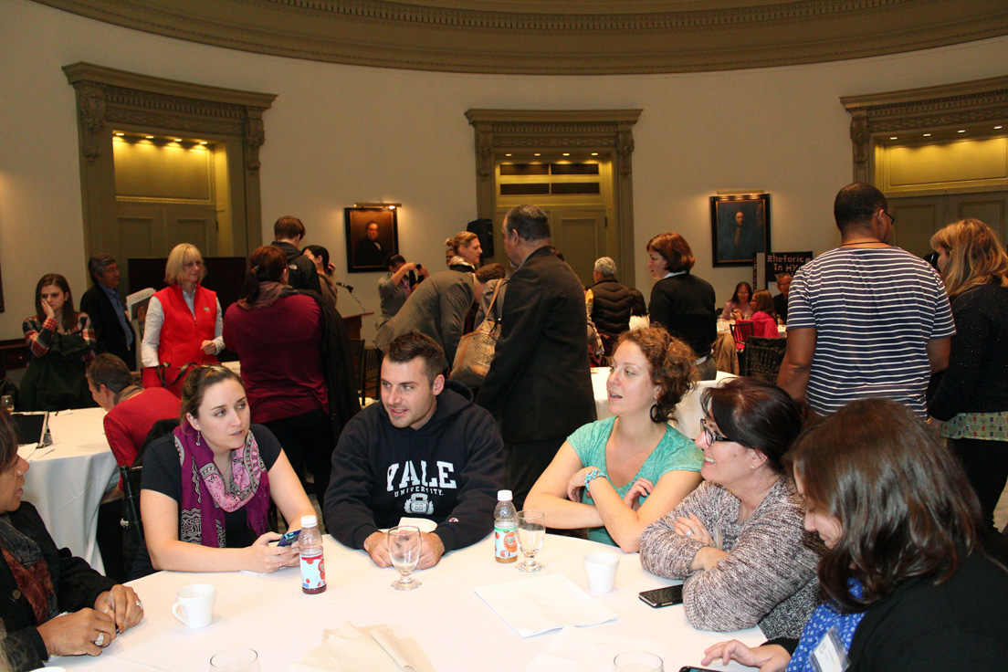 Chicago Team at the Annual Conference, October 31-November 1, 2014. (From left to right: Barbara Byrd-Bennett, Kathleen Tysiak, Brandon Barr, Sarah A. Weidmann, Alveda Zahn, and Anne E. Agostinelli.)