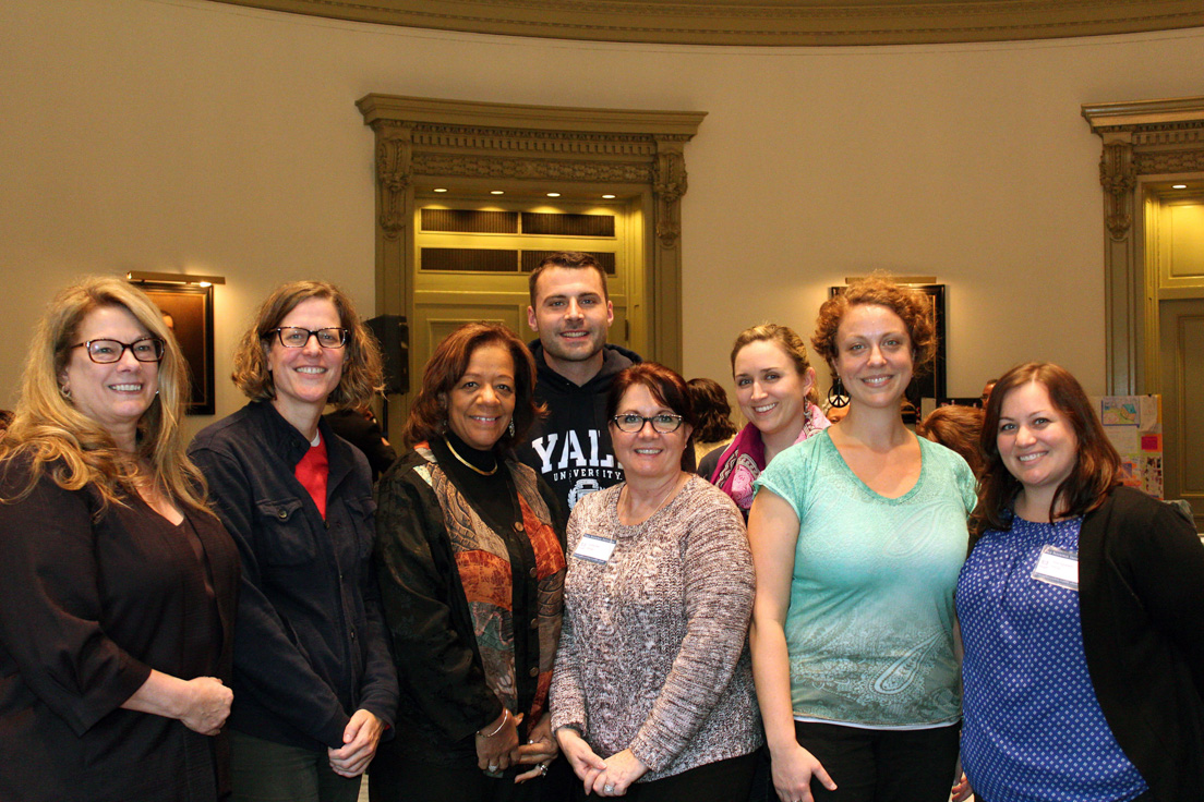 Chicago Team of National Fellows and school officials at the Annual Conference, October 31-November 1, 2014. (From left to right: Sherry Ulery, Molly A. Myers; Barbara Byrd-Bennett, Brandon Barr, Alveda Zahn, Kathleen Tysiak, Sarah A. Weidmann, and Anne E. Agostinelli.)