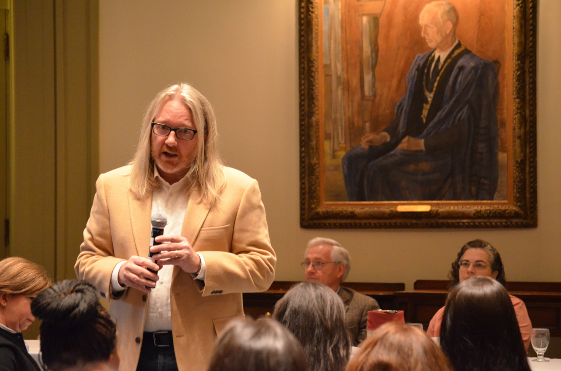 Plenary Session on Planning National Seminars for 2015 at the Annual Conference, November 1, 2014. (Standing: W. Mark Saltzman, Professor of Chemical and Biomedical Engineering, Yale University.)