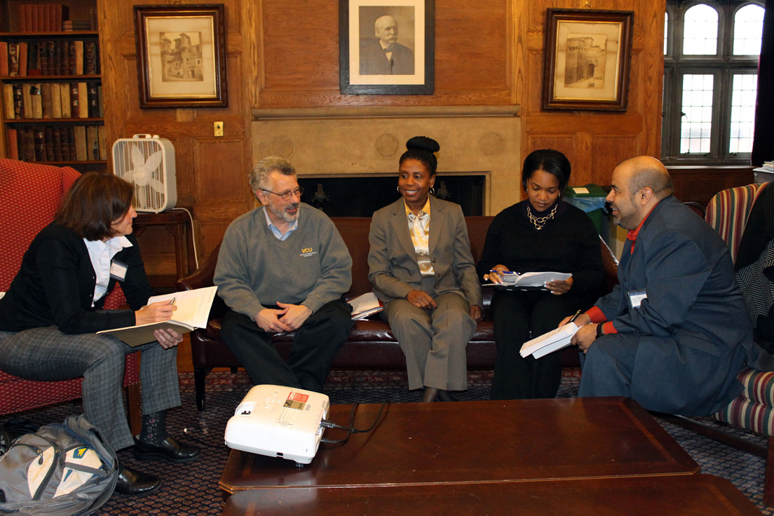 Richmond Team at the Annual Conference, October 31-November 1, 2014. (From left to right: Valerie J. Schwarz, James S. Coleman, Andrea Kane, Minerva Jackson, and Rajendra K. Jaini.)