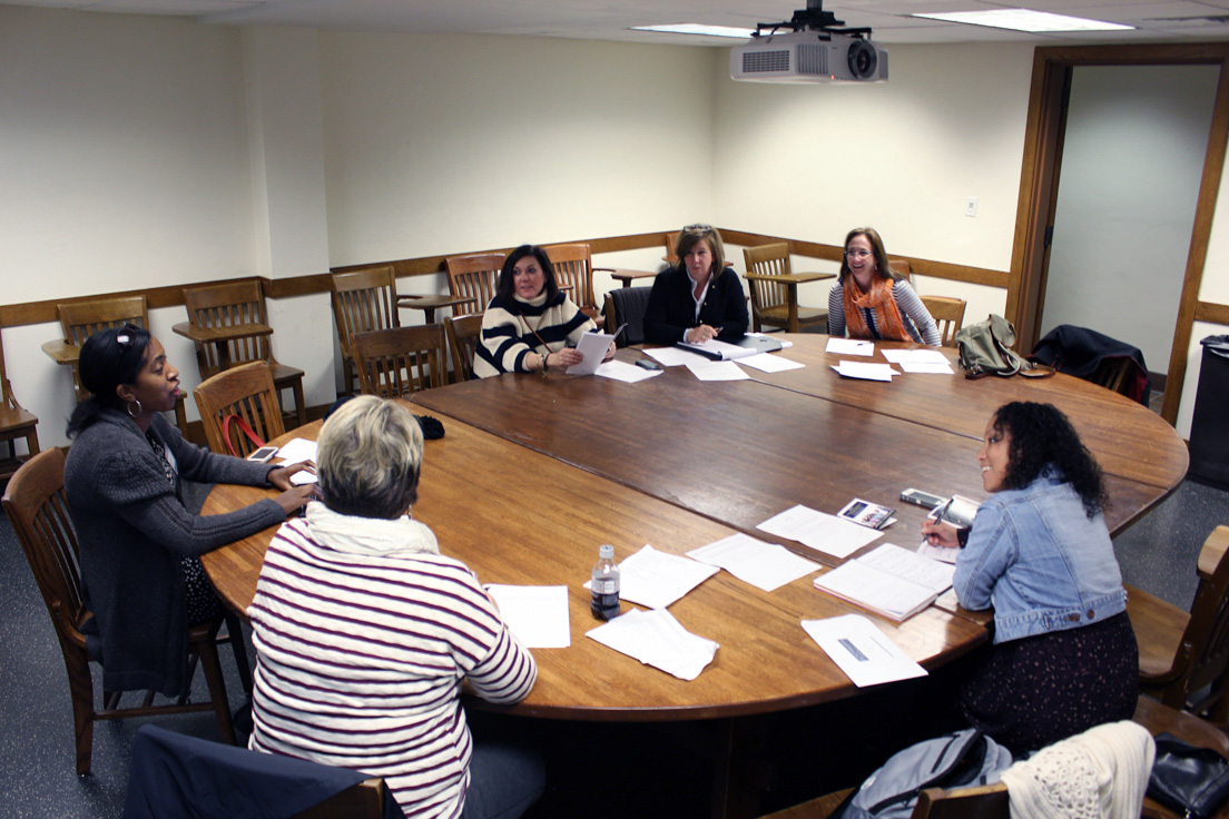 Tulsa Team at the Annual Conference, October 31-November 1, 2014. (From left to right: Danielle Neves, Jo A. Stafford, Krista B. Waldron, Arcadia A. Sloan, and Josephine Carreno.)