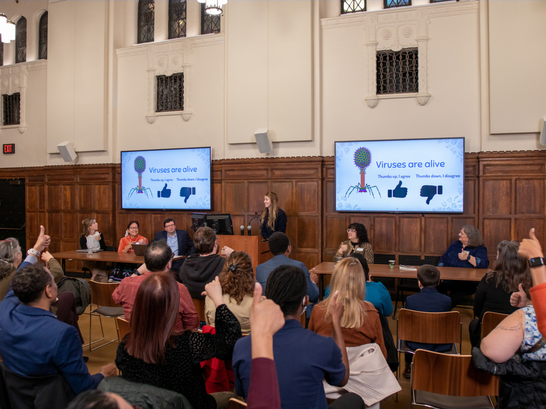 National Fellow Chloe Glynn presents at the Opening Session of the Annual Conference, November 2023.