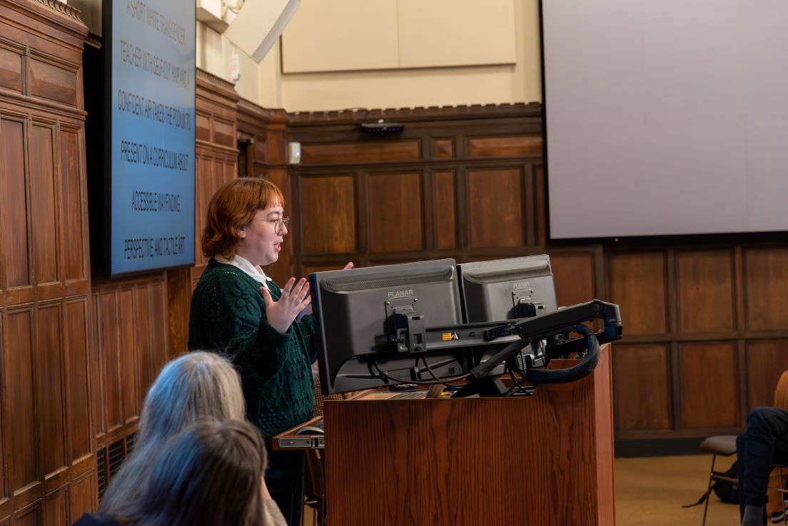Panel featuring National Fellows presenting their curriculum units at the Annual Conference, November 2025.