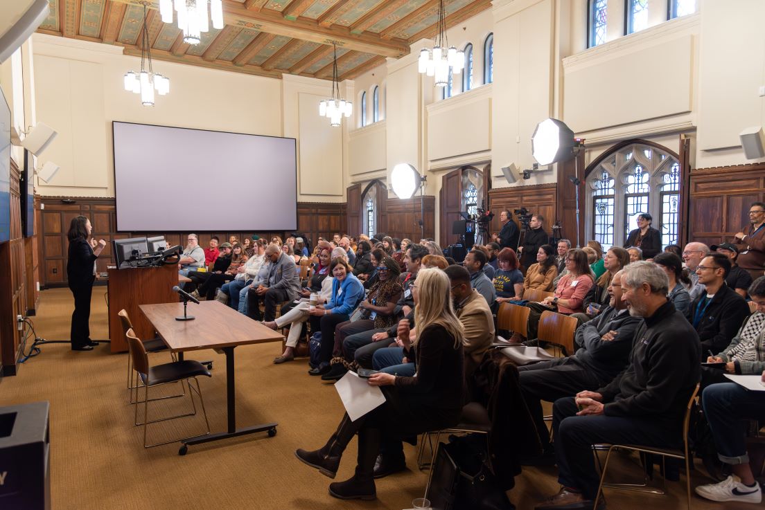Mary Lui presents on her 2026 national seminar, “Asian American History and the Making of the US Immigration System,” at the Annual Conference, November 2025.