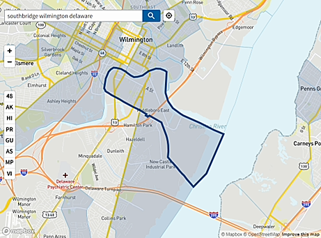 southbridge, wilmington, delaware, climate and economic justice screening tool