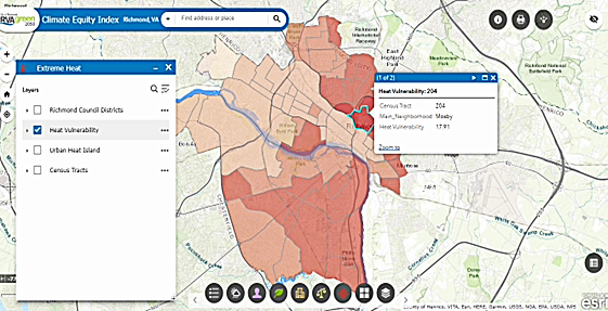 RVA green heat index for mosby court