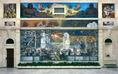 Diego Rivera's 1902 Detroit Industry Murals, North Wall