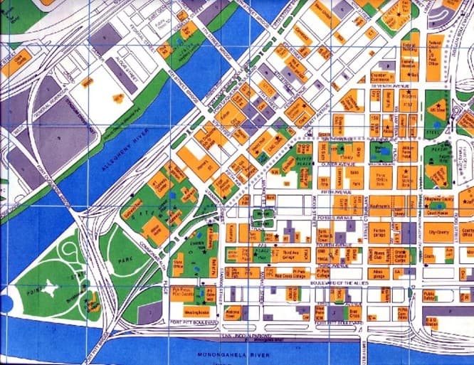 Pittsburgh Footprint Map 1995-2017