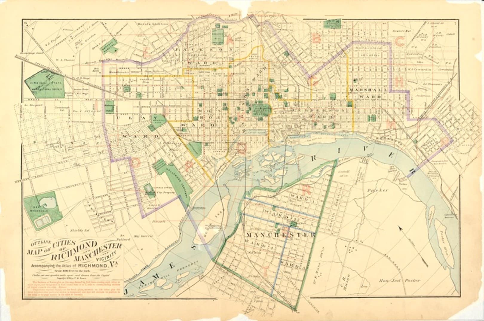 Illustrated Atlas of the City of Richmond, 1876