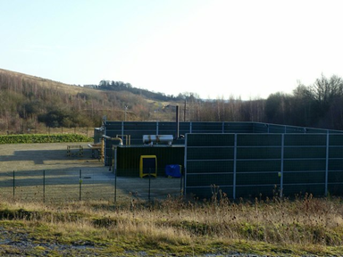 Methane capture power plant