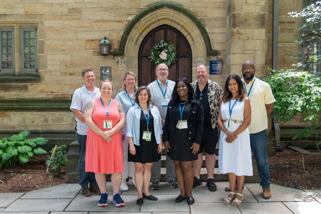 Delaware Team at the Intensive Session, July 2026. (From left to right: Jonathan Cox, Elizabeth McClenaghan, Patricia Hermance, Alyssa Lucadamo, Eric Rise, Stacy-Ann Morrison Thomas, Joseph Parrett, Virginia Atkins, and James Peterson).