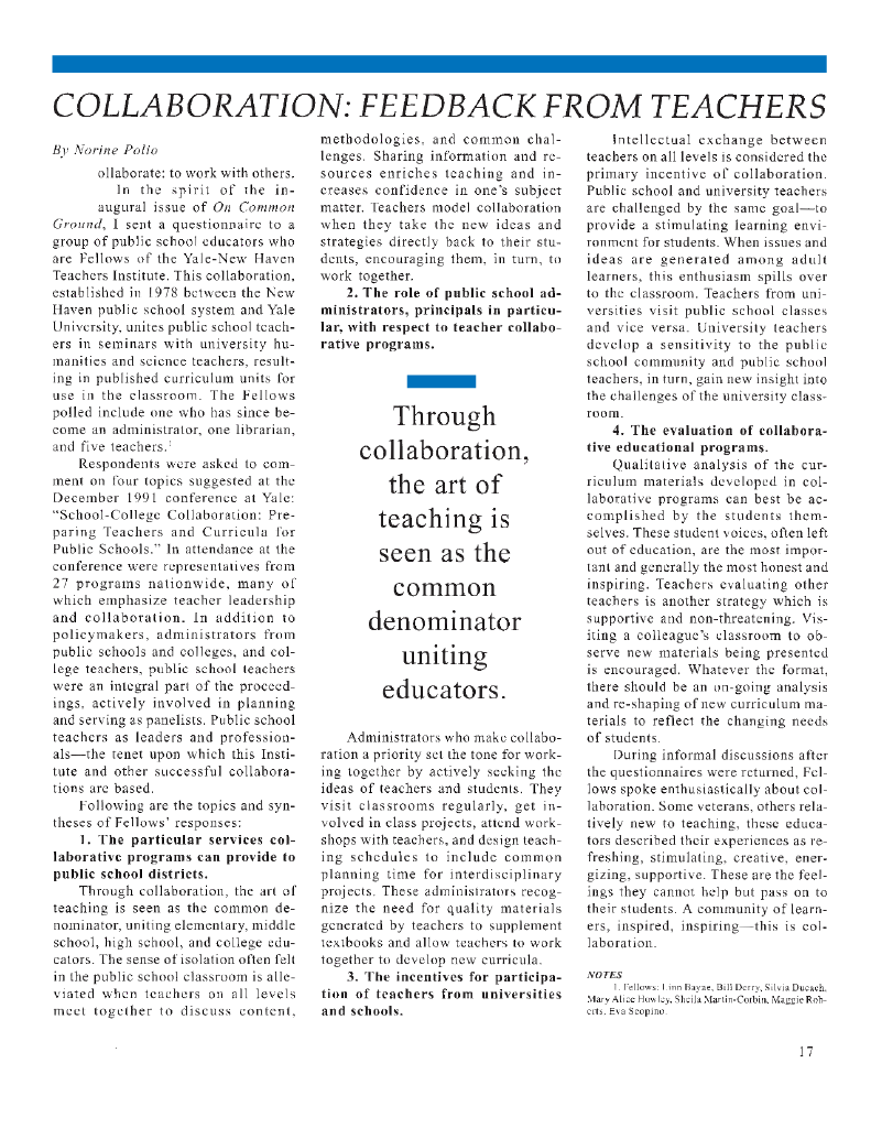 on common ground issue $article->Volume