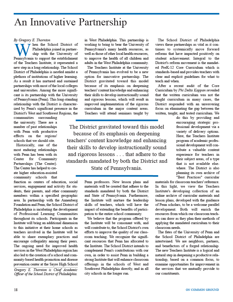 on common ground issue $article->Volume