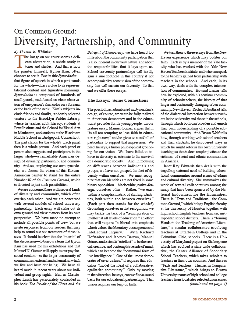 on common ground issue $article->Volume