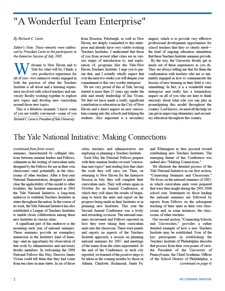 on common ground issue $article->Volume