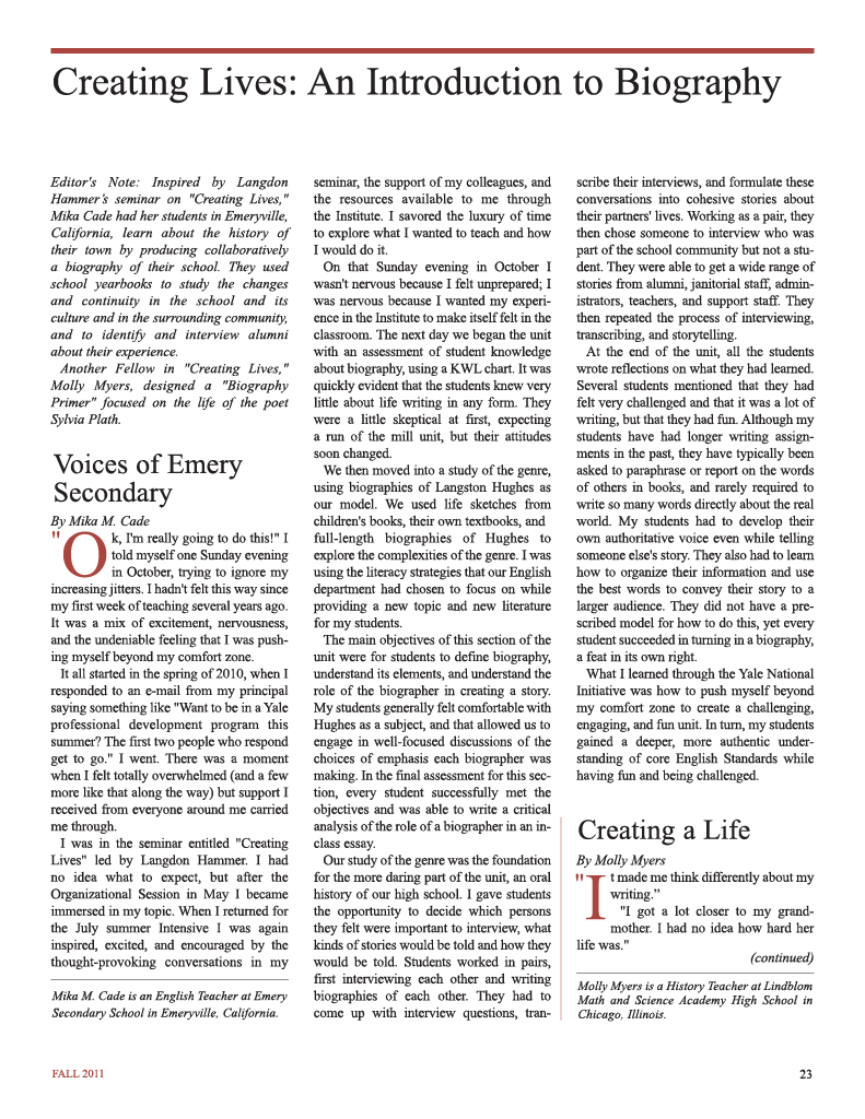 on common ground issue $article->Volume