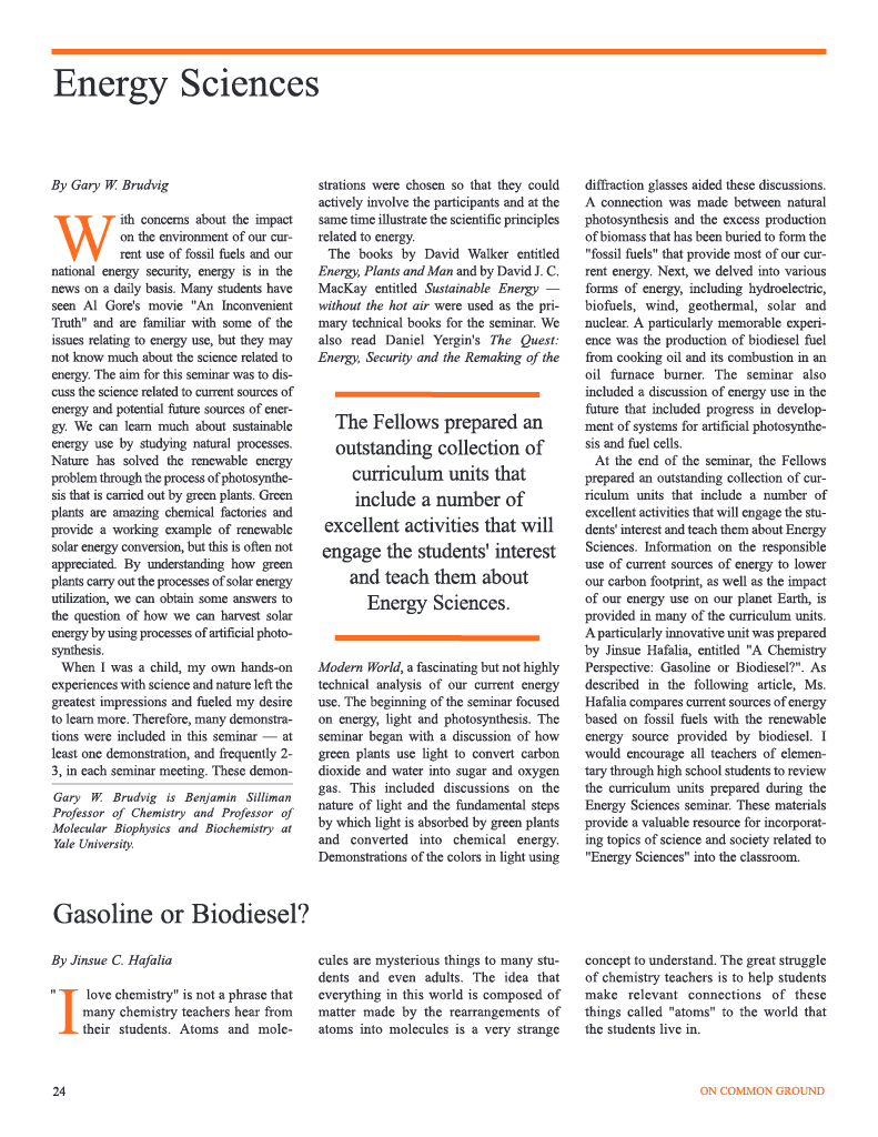 on common ground issue $article->Volume