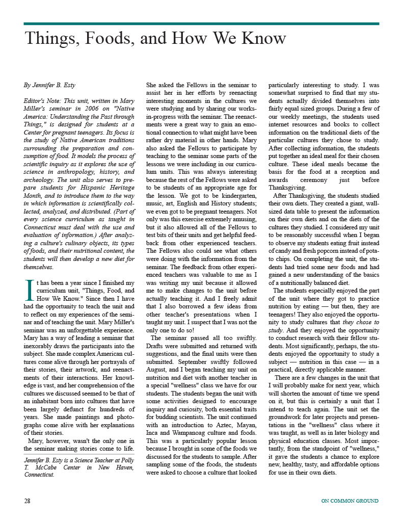 on common ground issue $article->Volume