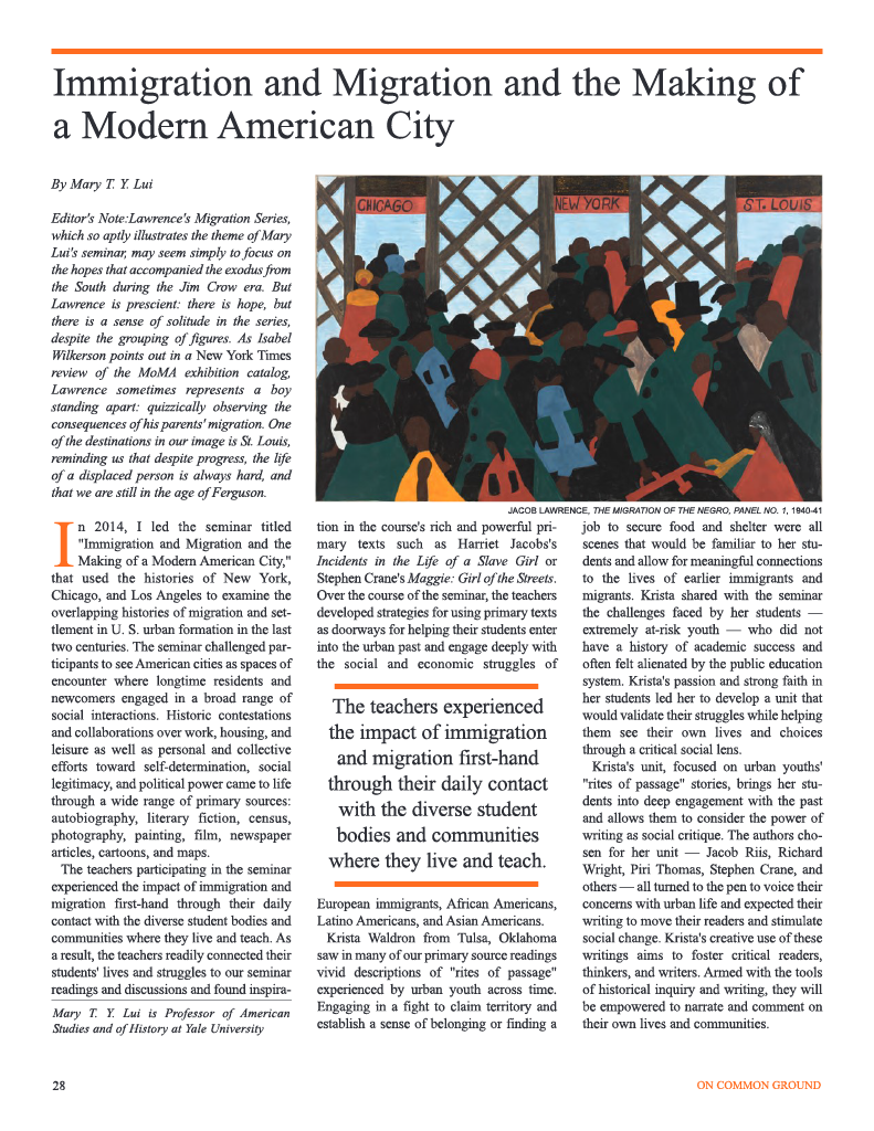 on common ground issue $article->Volume