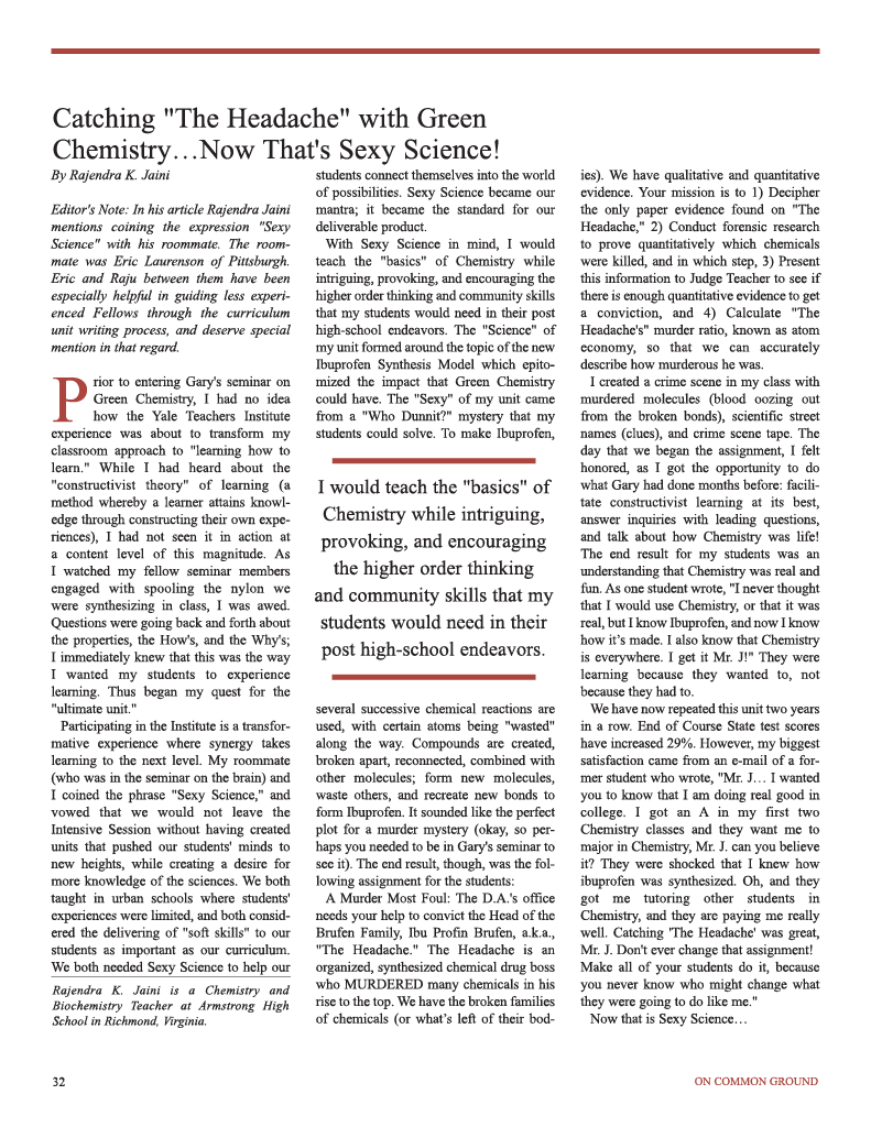 on common ground issue $article->Volume